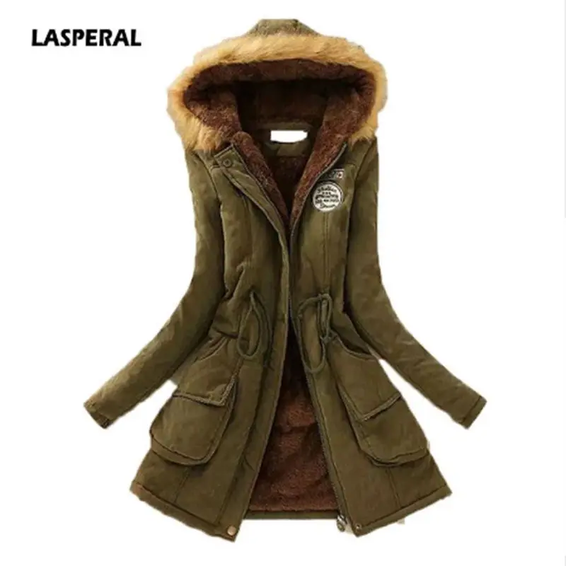 LASPERAL 2019 New Parkas Winter Jacket Womens Outwear Parkas Thickening Cotton for Women Winter Female Women Winter Coat