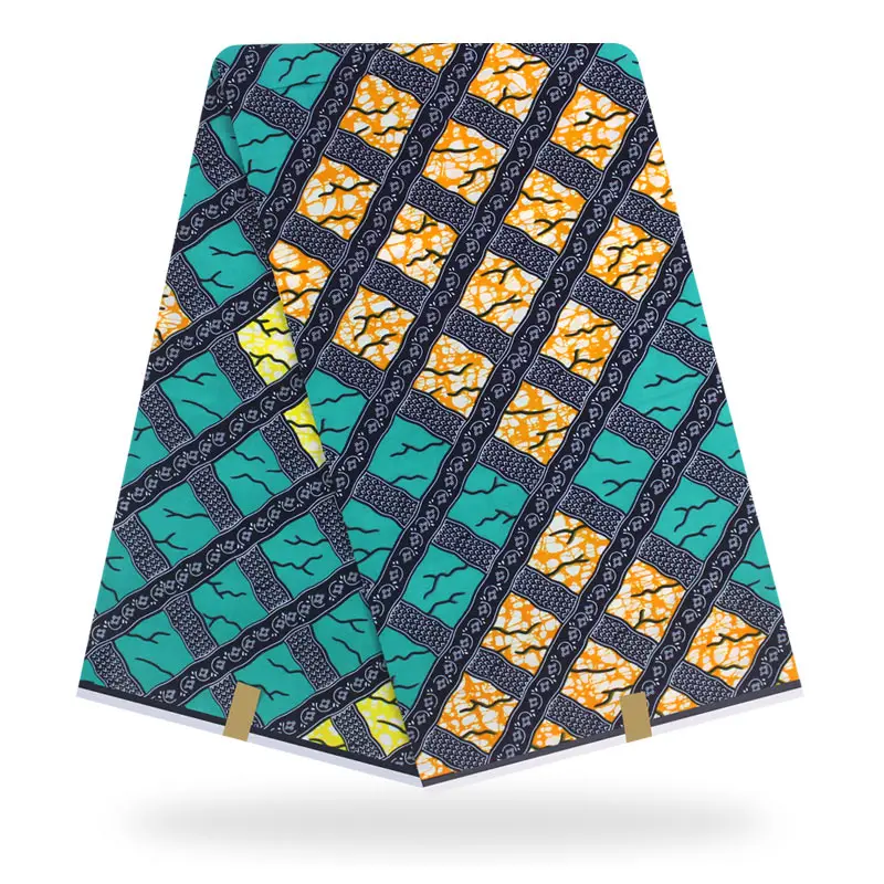 

Wholesale! 2019 New Arriva 100%Cotton African Wax Cloth Holland Wax African Wax 6Yards/Piece ! L60809