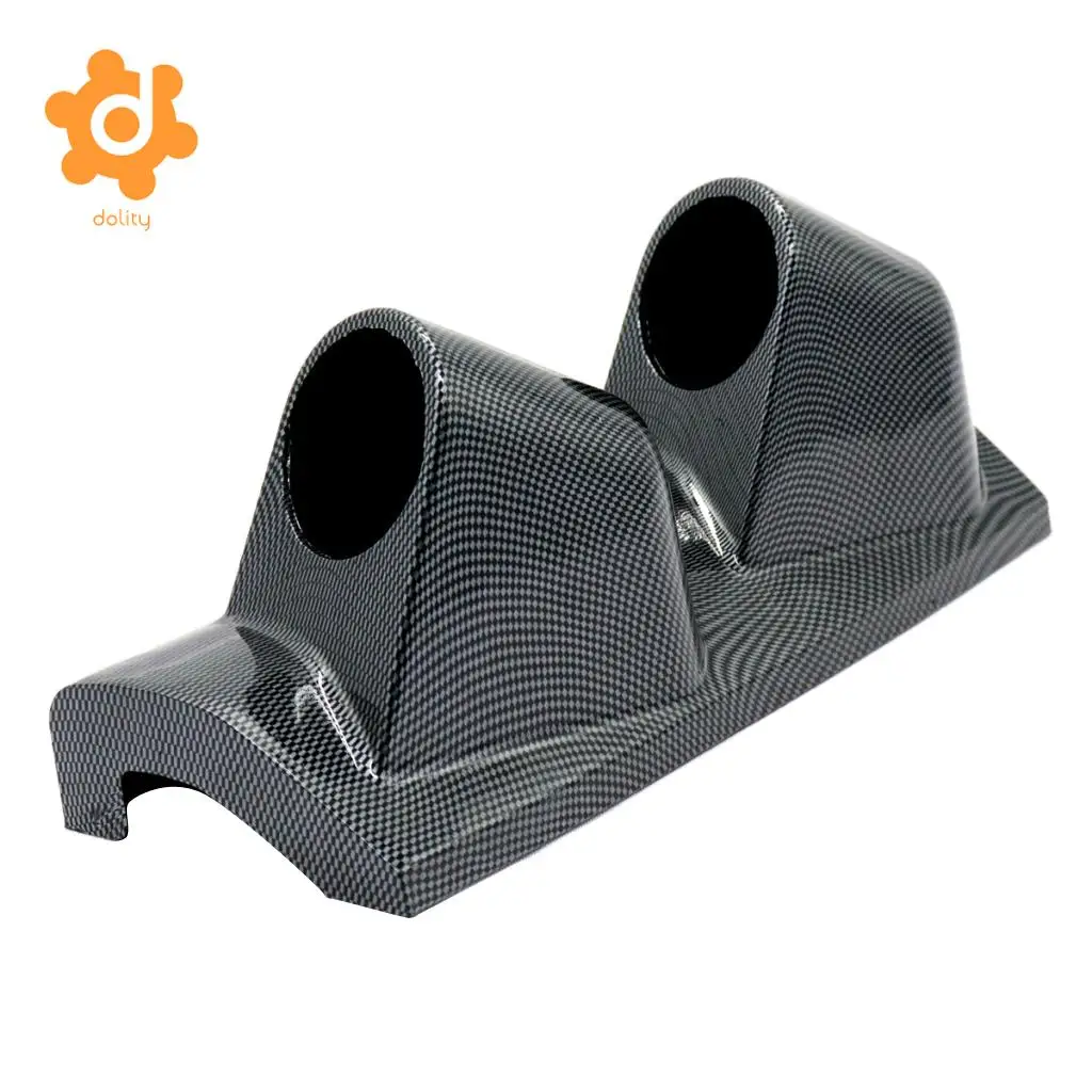 Car 52mm Double Hole Right Side Pillar Gauge Meter Mount Holder