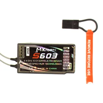 

10pcs 2.4GHz 6CH DSM2,DSMX S603 Drone Receiver(resemble AR6210) Support DX6i JR DX7 PPM Quadcopter, Helicopters