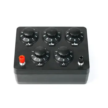 

0-9999.9 Ohm Variable Resistance Box Decade Resistor Experimental Equipment For Physical School Teaching
