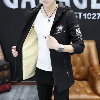 

Loldeal Men's Cotton Heavy Hooded Parka Slim Thicken Fur Hooded Outwear Warm Coat