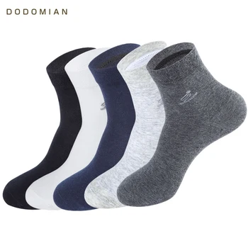 

2019 Brand New Style Men Socks Cotton Long Business Man Sock High Quality Solid Colors Socks for Men 5 pairs/lot