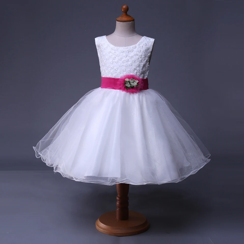 Cutestyles White Wedding Dresses For Kids Vintage Flower girl Dresses ...