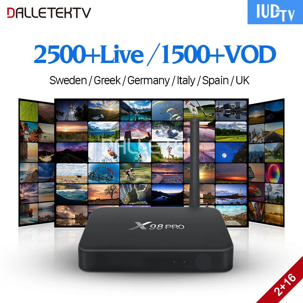 Sweden IPTV Box X98 Pro Android TV Receivers with IUDTV 1 Year IPTV Subscription IPTV Sweden Portugal Turkey Italy Spain IP TV цена Sweden IPTV Box X98 Pro Android TV Receivers with IUDTV 1 Year IPTV Subscription IPTV Sweden Portugal Turkey Italy Spain IP TV цены онлайн