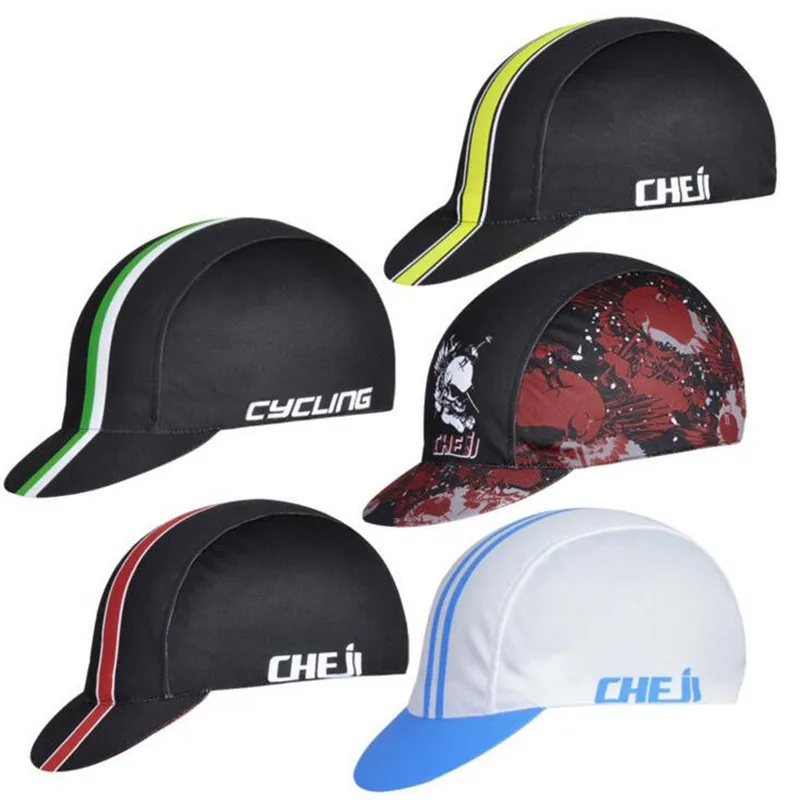 cycling under helmet cap