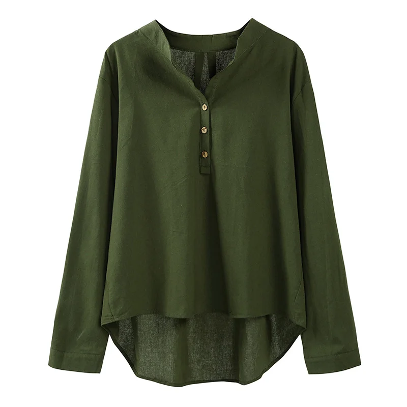 Blusas Mujer de Moda 2019 New Women Cotton Linen Blouse