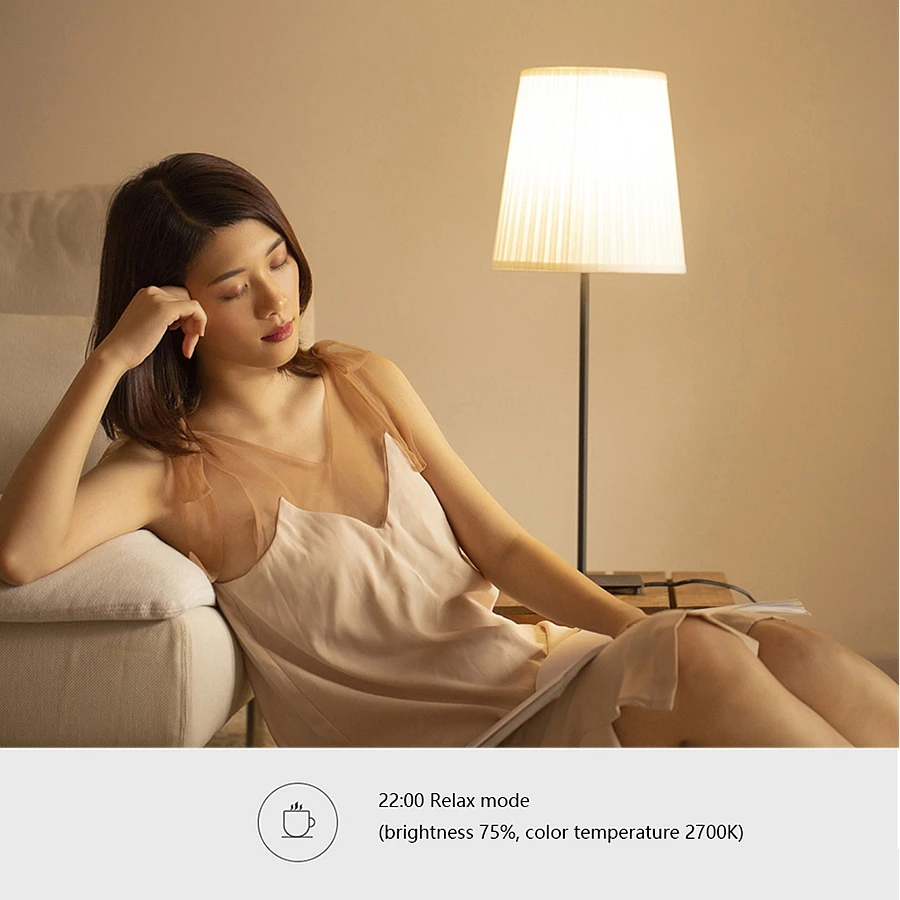 Умный белый светодиодный светильник Xiao mi Aqara 9 Вт E27 2700 K-6500 K 806lum, работающий с домашним комплектом mi Home для умного дистанционного управления