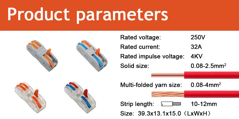 Разъем для провода PCT-212 PCT-213 PCT-215 компактный проводки, проводниковый блок 0,08-2.5mm2 PCT-222 218 SPL-2 3