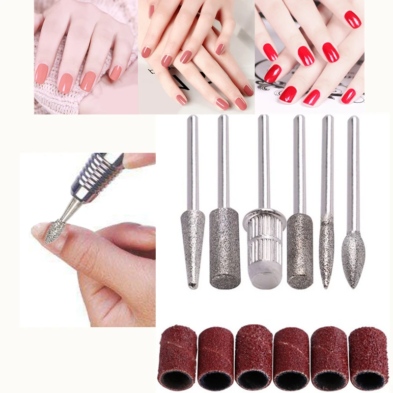 Buy 6pcs/ Set Nail Drill Bits Manicure Tool Nail Art