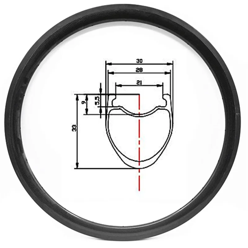 700c 33x28mm clincher 420g road disc rims disk road wheel carbon rim tubeless tape rim wheels 28