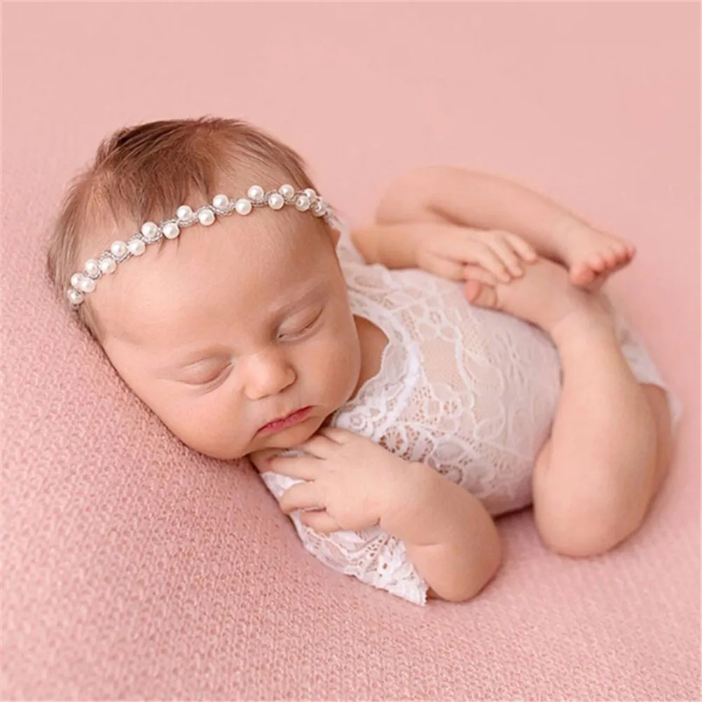 Infant Baby Girls V-Back Tulle Romper Dress Lace Embroidery Bodysuit Jumpsuit