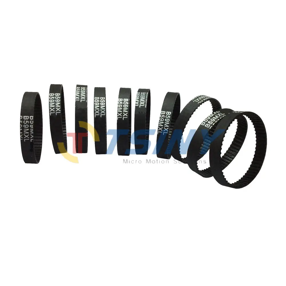 

B59MXL timing ring belt Tooth Number 59 Width 0.236 inch Length 4.72 inch 47MXL rubber Timing Belt Free Shipping