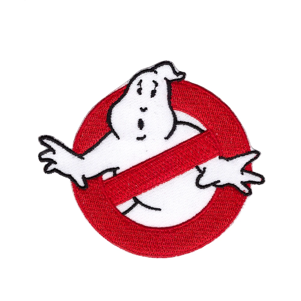 

Ghostbusters Patch Embroidered Iron on Ghost Buster Badge Movie EMBROIDERED