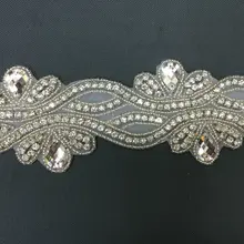 10 yardas de costura Vintage en apliques de diamantes de imitación para cinturones de novia accesorios baratos de diamantes de imitación DIY para vestido de novia