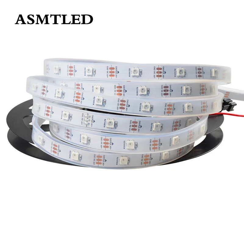 Индивидуально адресуемый водонепроницаемый ip30 ip65 ip67 SMD 5050 RGB 30 60 144 светодиодов/м