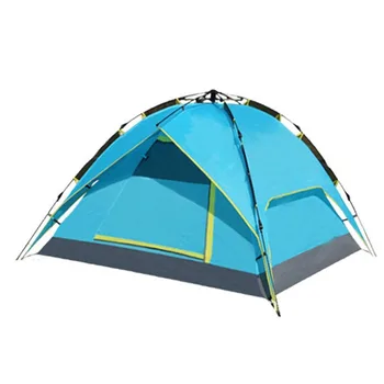 

3-4 Person Portable Outdoor Waterproof Folding Tent Automatic Rope Pulling with Double Layers for Camping Hiking Backpacking