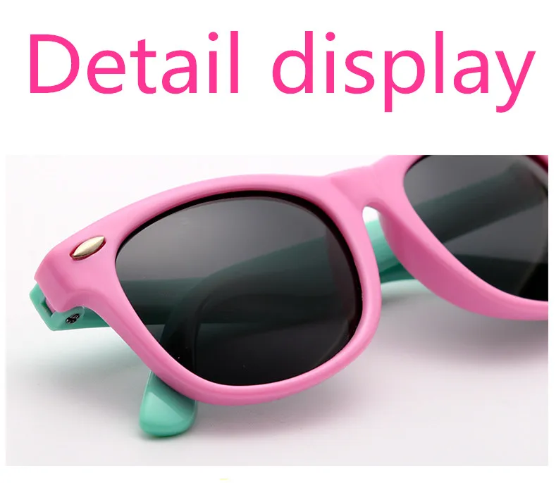 ASOUZ2019 Новая мода для мальчиков и девочек поляризованные солнцезащитные очки UV400 квадратная силиконовая форма дети очки Марка дизайн