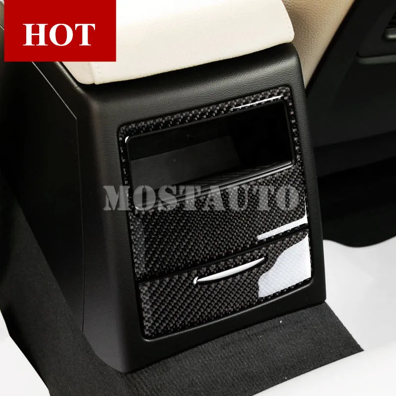 

For BMW 3 Series E90 E92 E93 Carbon Fiber Console Rear Air Vent Cover 2005-2012