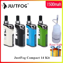 Комплект электронных сигарет JustFog Compact 14 Kit 1500mah Встроенный аккумулятор с 5 шт. Coil vs Justfog Q16/Q14 Kit