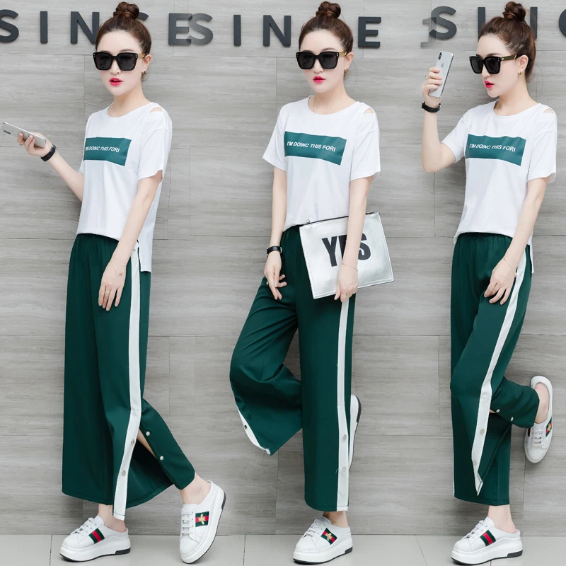 

YICIYA tracksuits for women white outfits 2 piece set pant and top plus size sportswear co-ord set summer 2019 women's clothing
