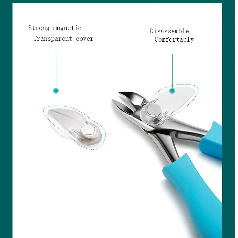Nail Clipper Professional Stainless Steel Thick Toenails ingrown Cuticle Nipper Trimmer Plier Scissors manicure Tools