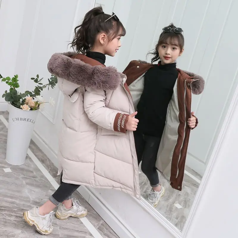 2025 Fashion Children Winter down cotton Jacket Girl clothing Kids