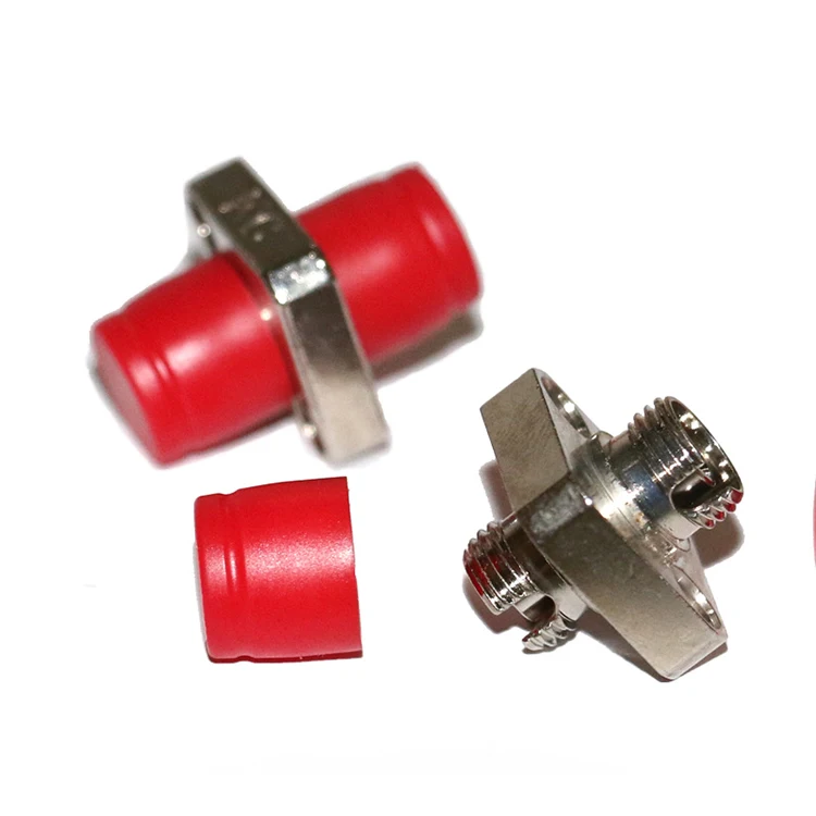 

50pcs/lot FC/PC connector SM square flang Simplex Square Solid Type fiber optic adaptor FCAPC single mode