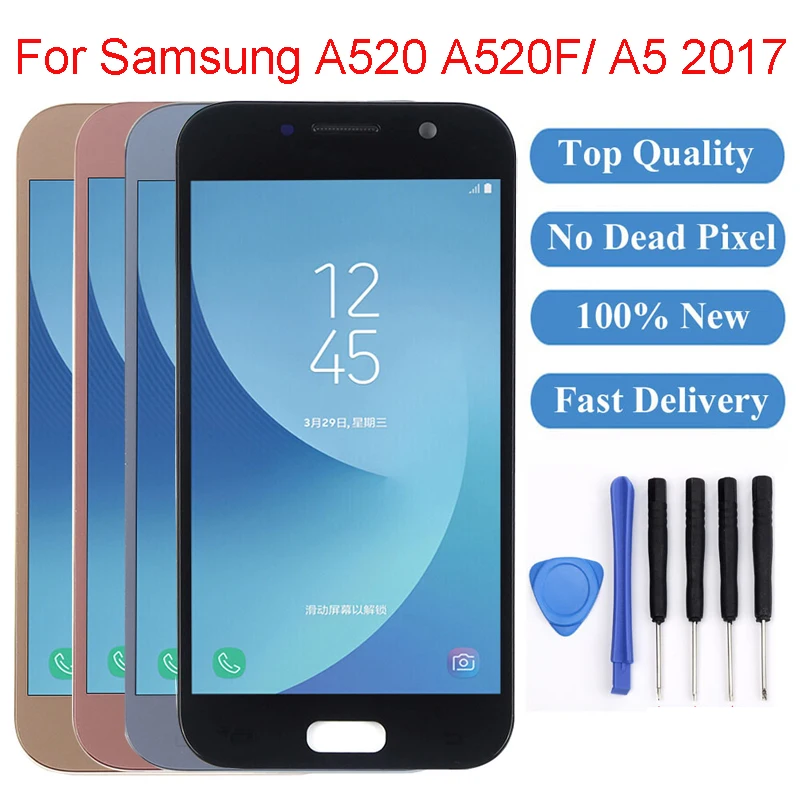 ЖК-дисплей 5 2 дюйма для Samsung Galaxy A520 сенсорный экран с цифровым преобразователем