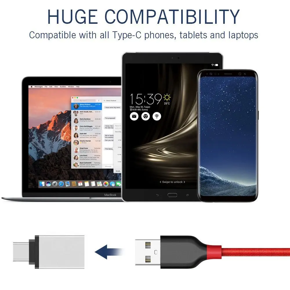 Кабель переходник с Type c на OTG USB 3 0 для Samsung P20 HUAWEI p20 pro Xiaomi Mi5 Mi6 Matebook MacBook|Переходники