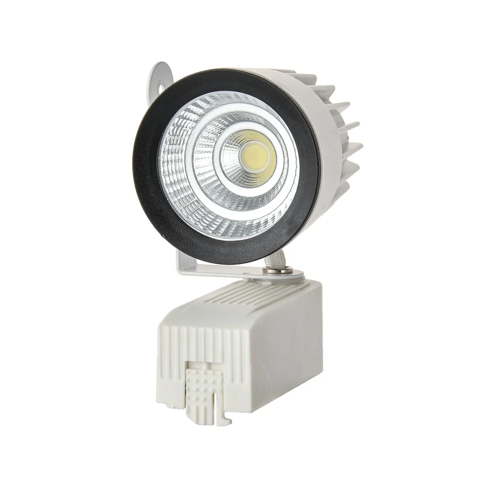 

Free Shipping 15w LED track light for store/shopping mall lighting lamp white shell warm/cold/natural COB Spot light