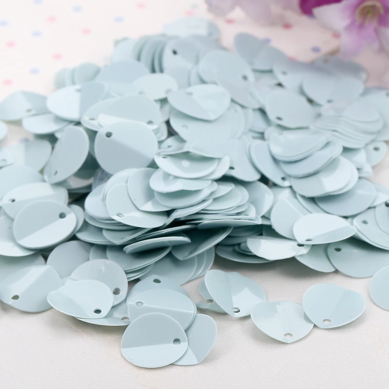 240pcs 12mm Cup Oval Folding Sequins Horse Eyes Shape Crafts frosted Loose Paillettes Stickers Diy Wedding Sewing Accessories