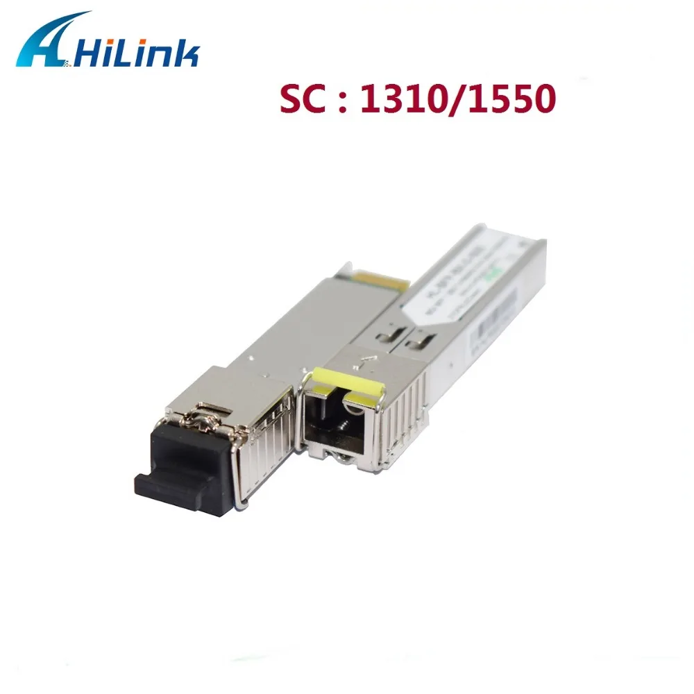 1 пара: 20 км 1,25 г bidi SFP 1310/1550(1490) нм ahilnk LC/SC WDM SFP модуль