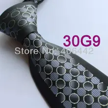 Coachella Для Мужчин's Галстуки уникальные по краю; Цвет Черный; с серым пятна, точки тканый галстук в деловом стиле для Для мужчин рубашка с длинным рукавом на свадьбу