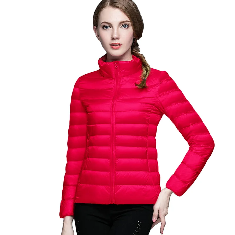 incredible  Hot Winter Coats Women Jackets Casual Stand Collar Long Sleeve Coat Solid Slim Jacket Ladies Fashio