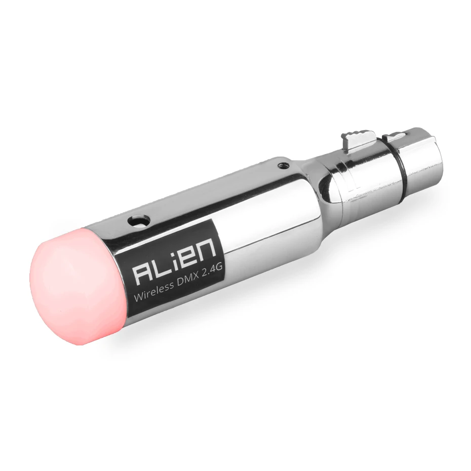 Kaufen ALIEN 2,4G ISM DMX512 Dfi Controller Wiederaufladbare Drahtlose Empfänger Eingebaute Batterie Sender 3 Pin XLR für DMX Bühne Lichter