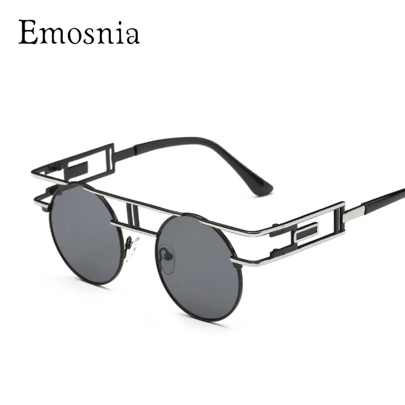 

Emosnia Unique Round Steampunk Sunglasses Women Gothic Fashion Brand Designer Man Sunglass Vintage Circle Oculos De Sol Feminino
