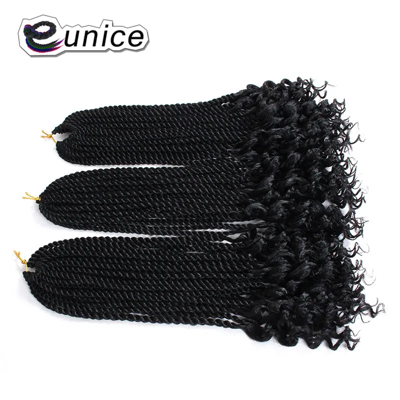 Curly Senegalese Twist Crochet Braiding Synthetic Hair Extension (64)