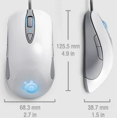 Оригинальная игровая мышь SteelSeries сэнсэй сырой Frostblue, Steelseries Engine Steelseries Frost Blue Steelseries сэнсэй сырой