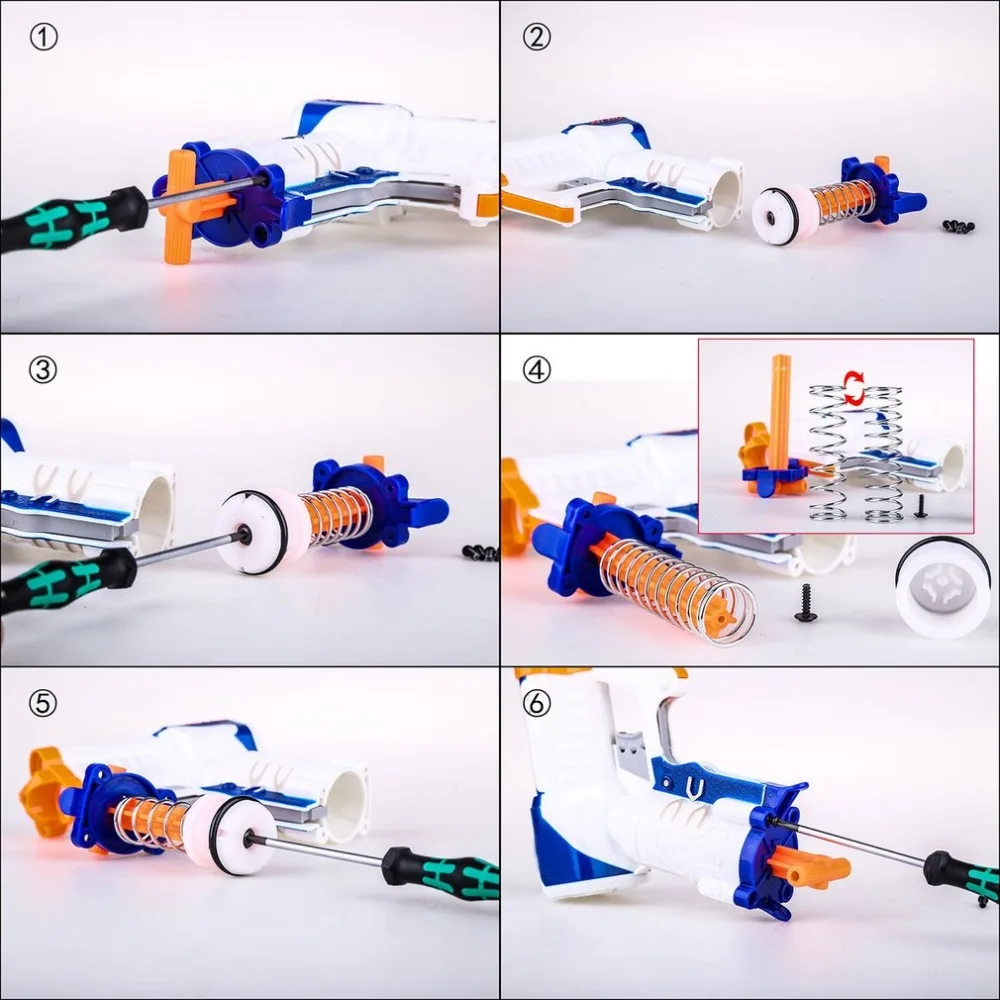 Рабочий 6 кг мод обновление пружина для NERF N-STRIKE ELITE STRONGARM бластер/Nerf Rebelle Spylight бластер/Zombie Strike Flipfury