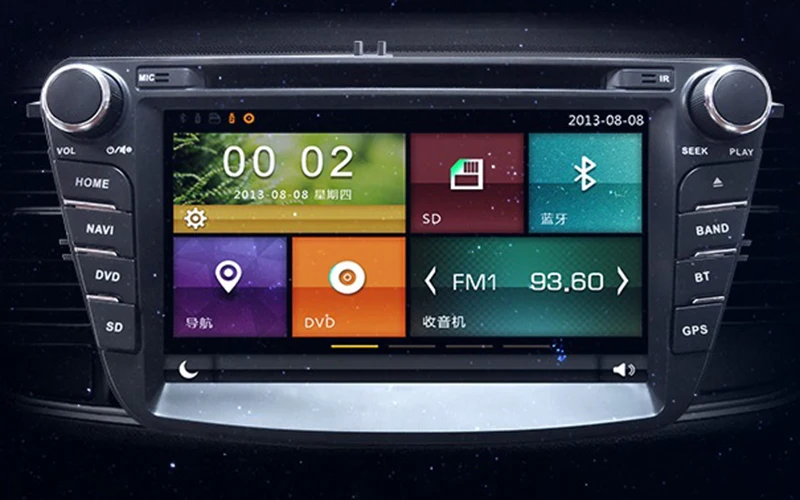Discount 7" in-dash Car DVD player with GPS navigation BT/TV USB SD AUX,audio Radio stereo,Car multimedia headunit for Ford Escort 2014 1