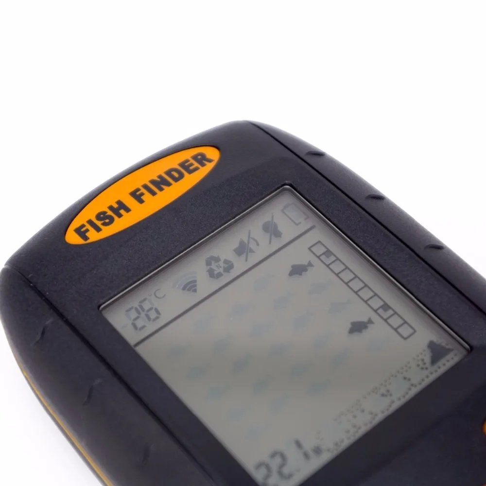 Portable Sonar Fish Finder Depth Underwater Fishing Camera Alarm Transducer Fishfinder 100m Temperature