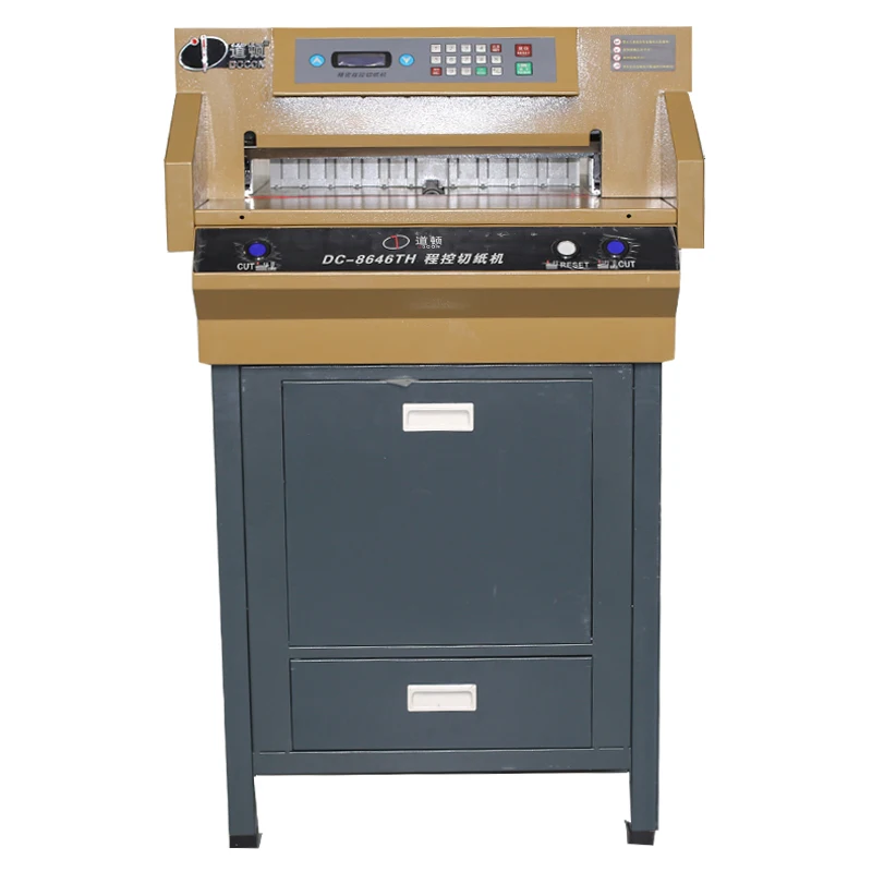DC 8646TH 460 мм электрическая машина для резки бумаги гильотина|paper cutting machine|guillotine cutter
