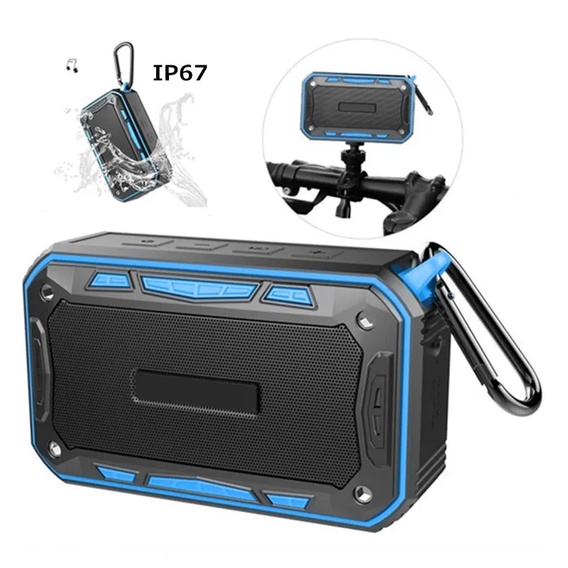 

IP67 Waterproof Riding Bluetooth Speaker For Mobile Phones Support TF Card FM Radio Wireless Outdoor Speaker