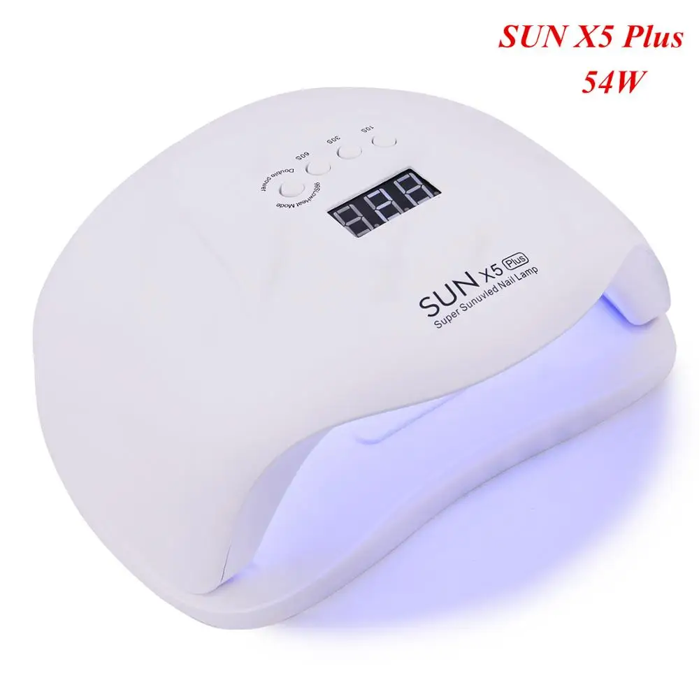 

SUN X5 Plus UV LED Nail Dryer 54W Gel Polish Curing Lamp with Bottom Timer LCD Display Quick Dry Lamp For Nails Manicure Tools