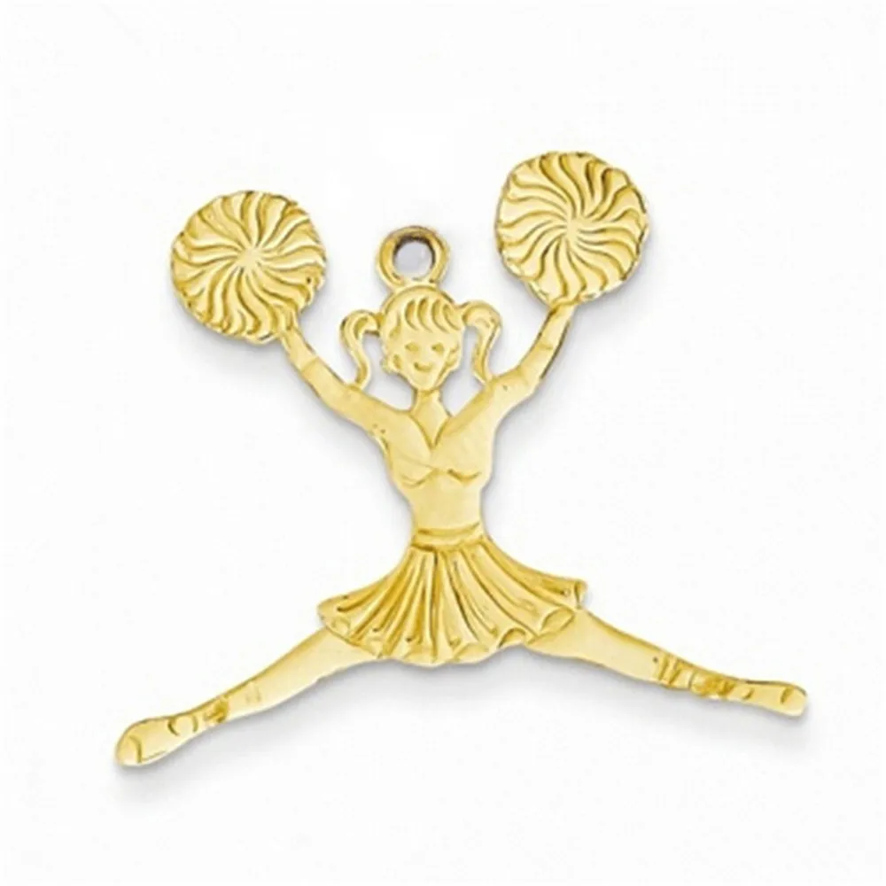 Alloy Metal crafts Cheering Majorette Cheerleader Charms Pendants Cheerleading girl jewelry fit bracelet necklace making - AliExpress
