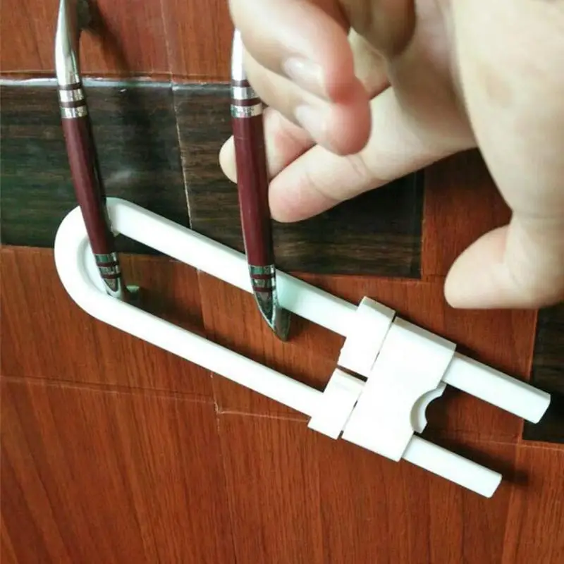 

2/4/12pcs 1 Set U-shaped Lock Child Safety Cabinet Closet Door Latches for Baby Safe U-shaped Door Locks