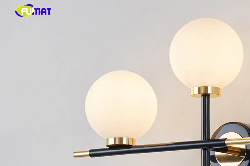 2 Heads Glass Wall Lights 8