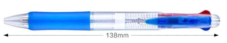 5 шт Трехцветная синяя черная красная чернила 3 в 1 пресс шариковая ручка креативная прозрачная офисная деловая ручка для студентов