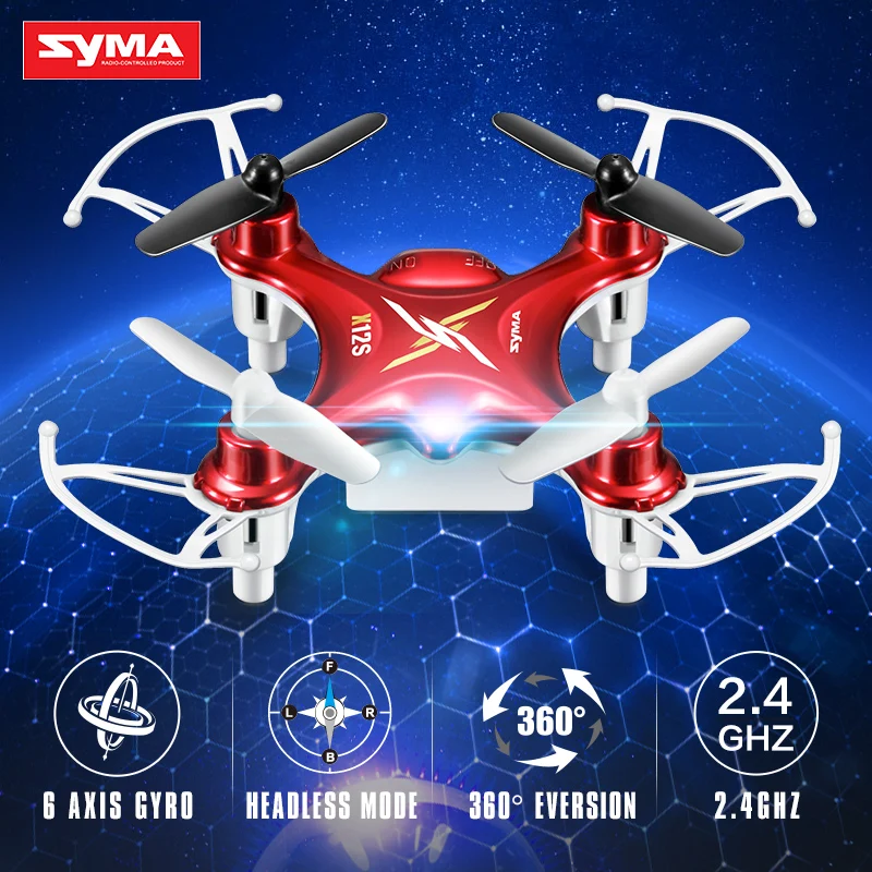 Syma-X12S-RC-Drone-4CH-6-Axis-RC-Quadcopter-Pocket-size-Mini-Drone-2-4Ghz-Remote (1)